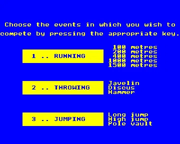 Micro Olympics (198x)(Electron User)[a] screen shot title